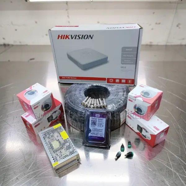 1080P 4 Smart Hybrid Colored Night Vision CCTV Cameras Kit.