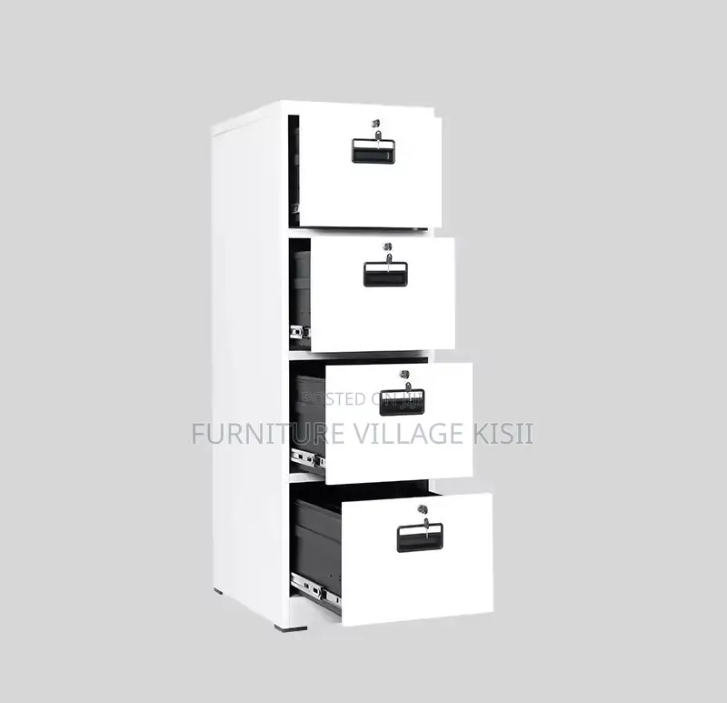 Office Cabinet; 04 Drawer Metallic Storage Cabinet.