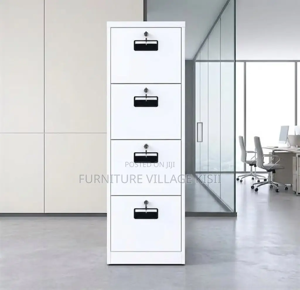 Office Cabinet; 04 Drawer Metallic Storage Cabinet.