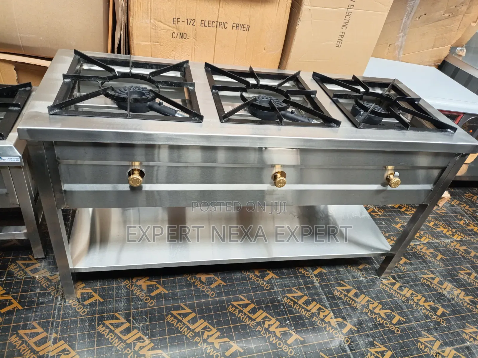 Three Burner Commercial Cooker