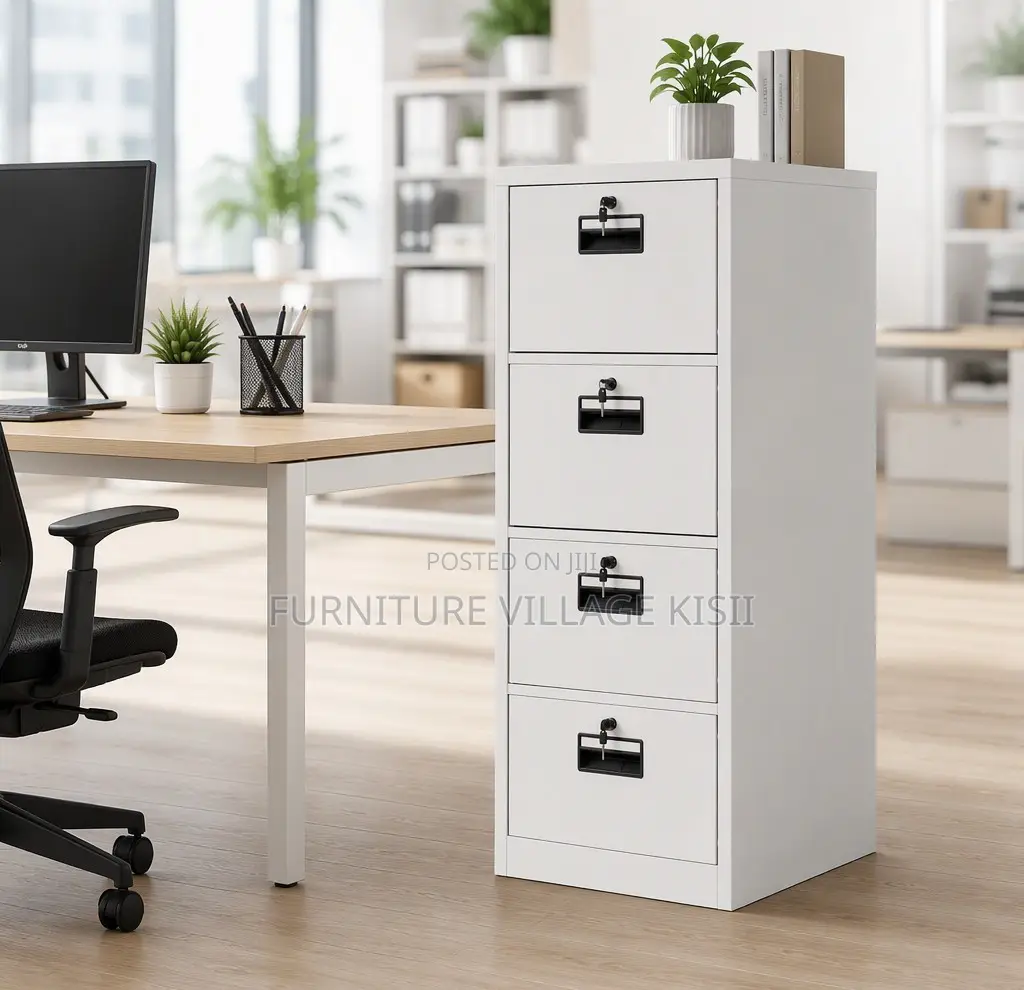 Office Cabinet; 04 Drawer Metallic Storage Cabinet.
