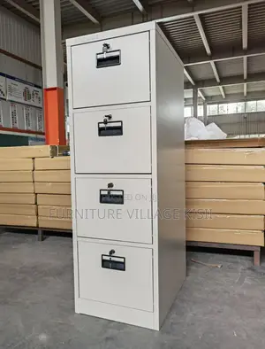 Office Cabinet; 04 Drawer Metallic Storage Cabinet.