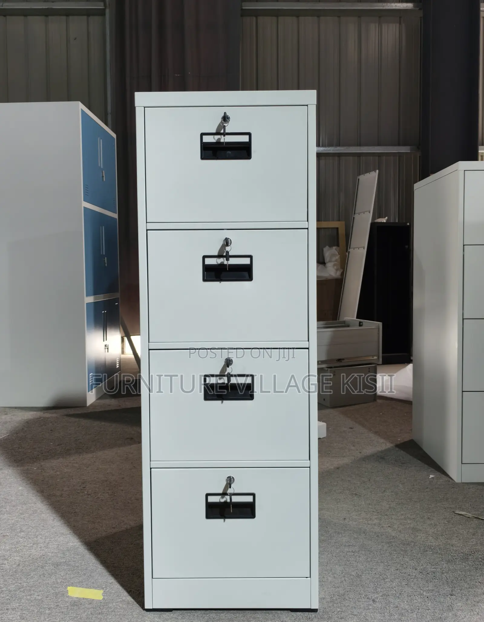 Office Cabinet; 04 Drawer Metallic Storage Cabinet.