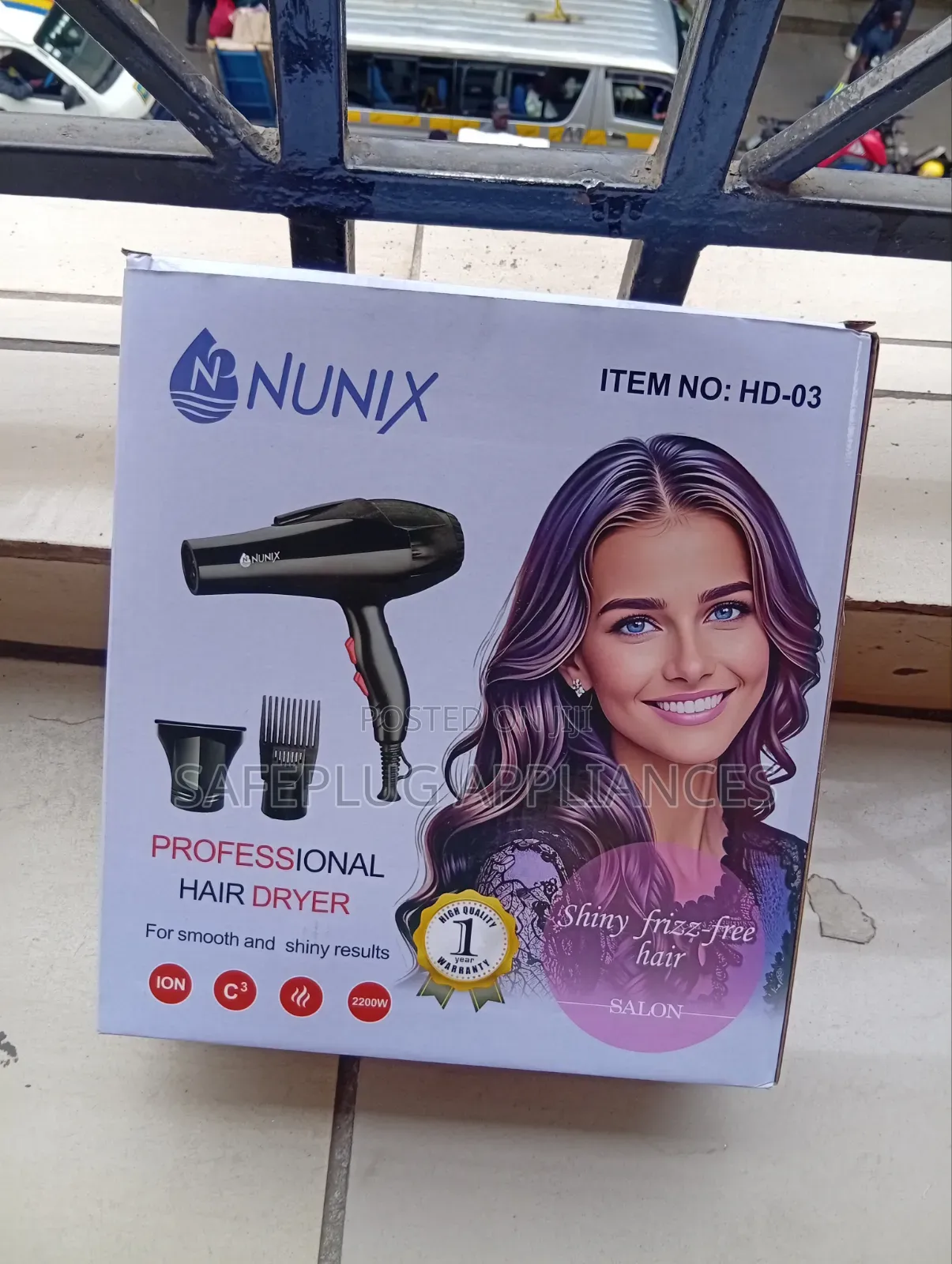 Nunix Professional Hair Dryer – Powerful Blow Dry Machine