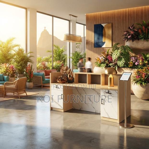 Reception Desk;1.8 Meter Front Lavish Execution Reception Table - thumbnail 3