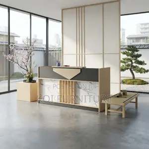 Reception Desk;1.8 Meter Front Lavish Execution Reception Table