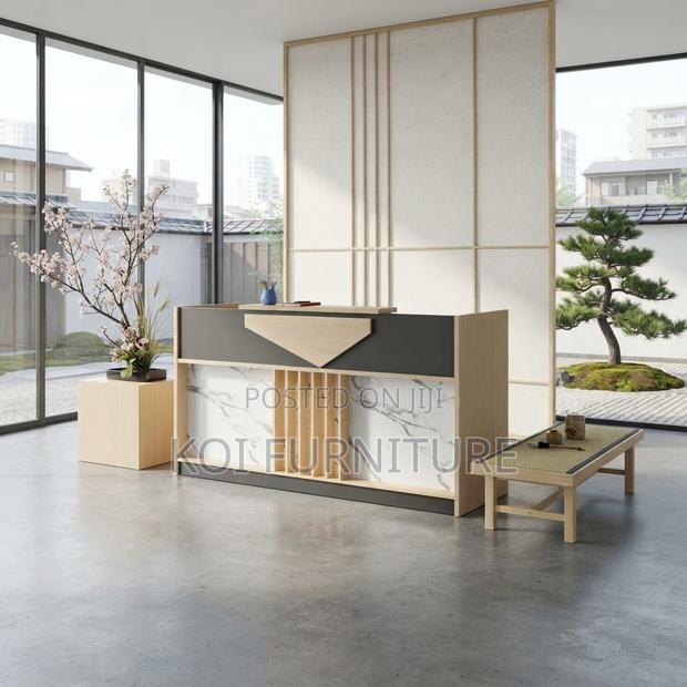 Reception Desk;1.8 Meter Front Lavish Execution Reception Table - thumbnail 4