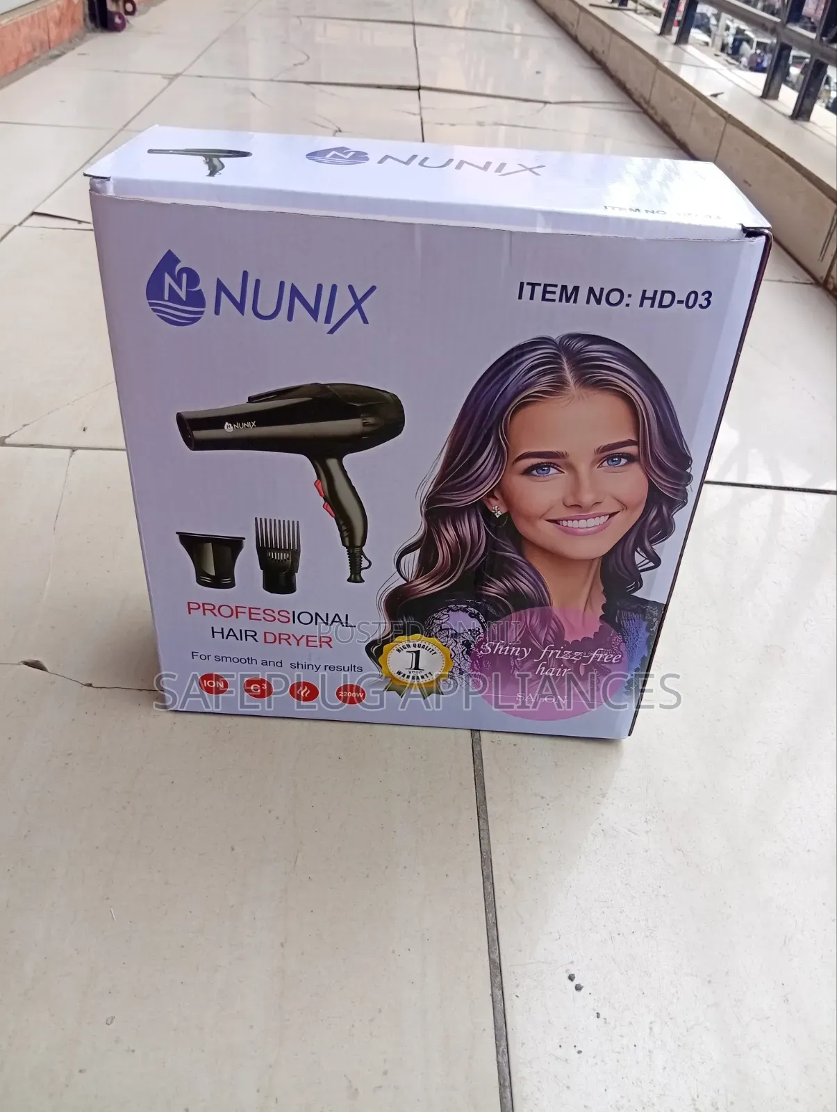 Nunix Blow Dry Hair Dryer – Home Salon Use