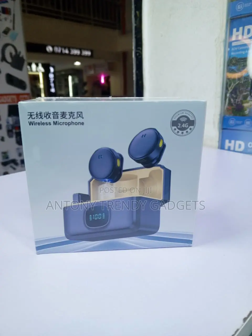 Dual Wireless Magnetic Clip Microphone 30H Battery Noise Cancelling