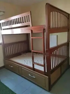 4*6 Double Decker Mahogany Bed