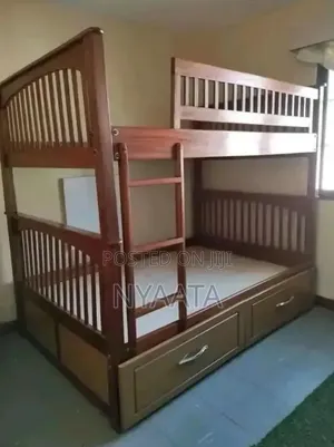 4*6 Double Decker Mahogany Bed
