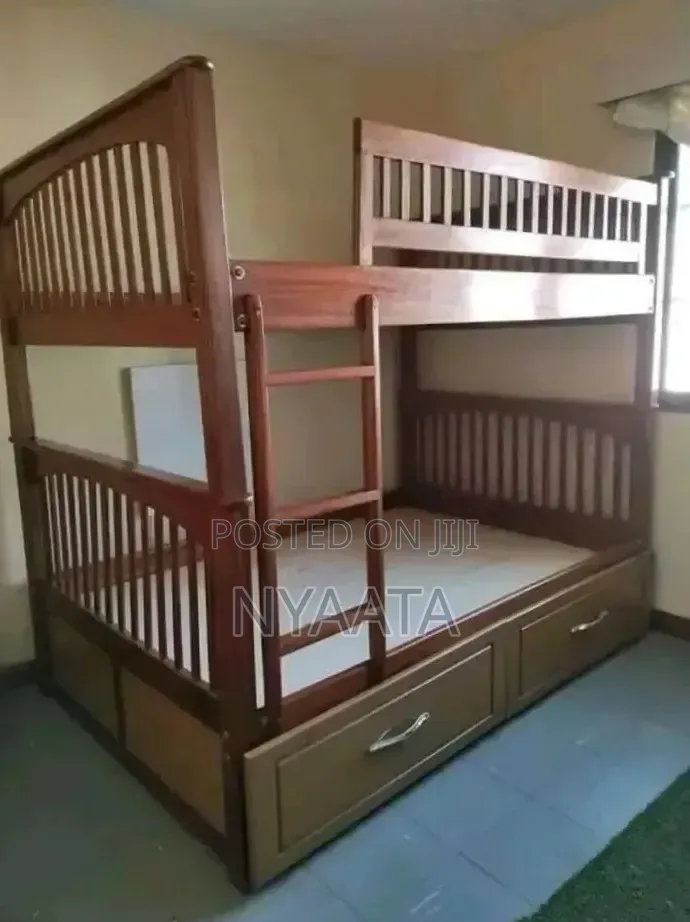 4*6 Double Decker Mahogany Bed