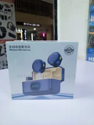 Professional Dual Wireless Microphone With Magnetic Clip 30H Battery