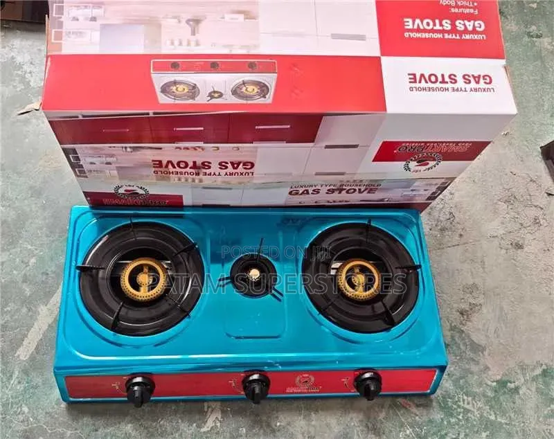 Smartpro 3 Gas Stove 3 Burner Glass