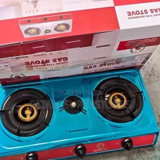 Smartpro 3 Gas Stove 3 Burner Glass