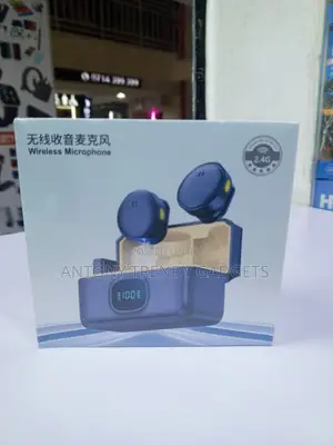 Wireless Lavalier Mic With Charging Case Dual Magnetic Clip