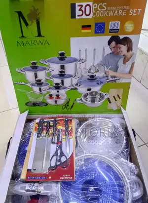 Marwa 30Pcs Premium Stainless Steel Sufuria Set