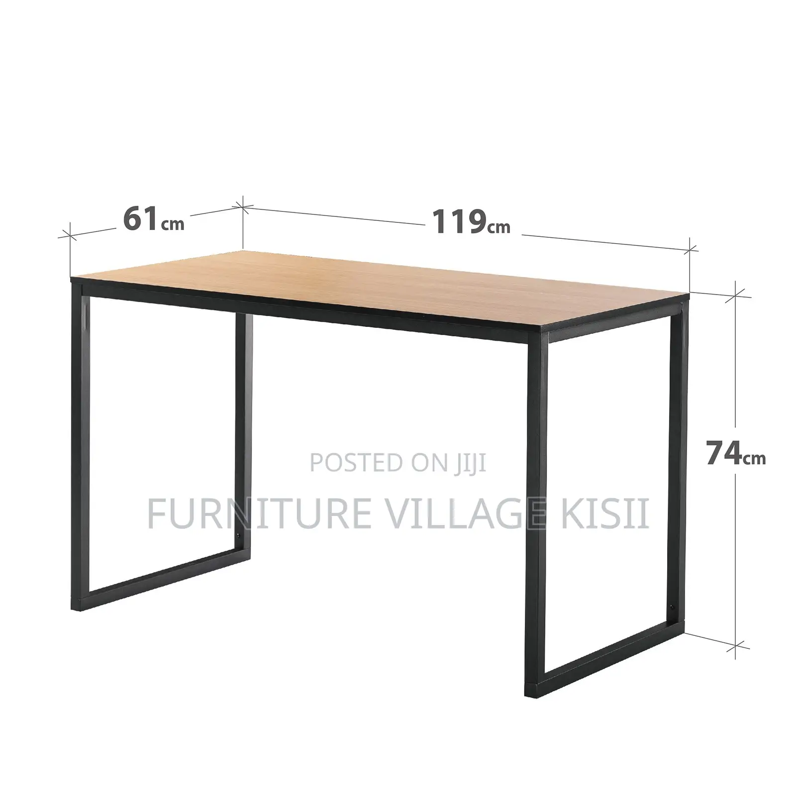 Office Table;1.4M Computer Desk With Metallic Base.