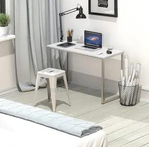 Office Table;1.4M Computer Desk With Metallic Base.