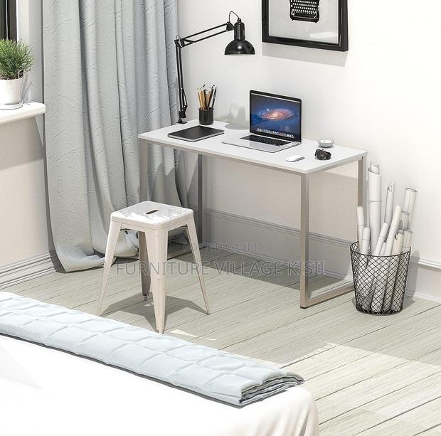 Office Table;1.4M Computer Desk With Metallic Base. - thumbnail 4