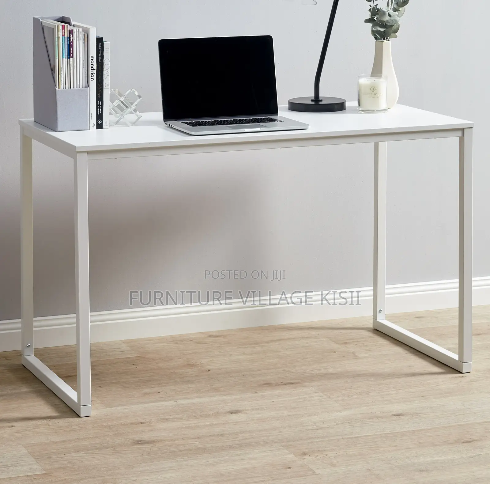 Office Table;1.4M Computer Desk With Metallic Base.