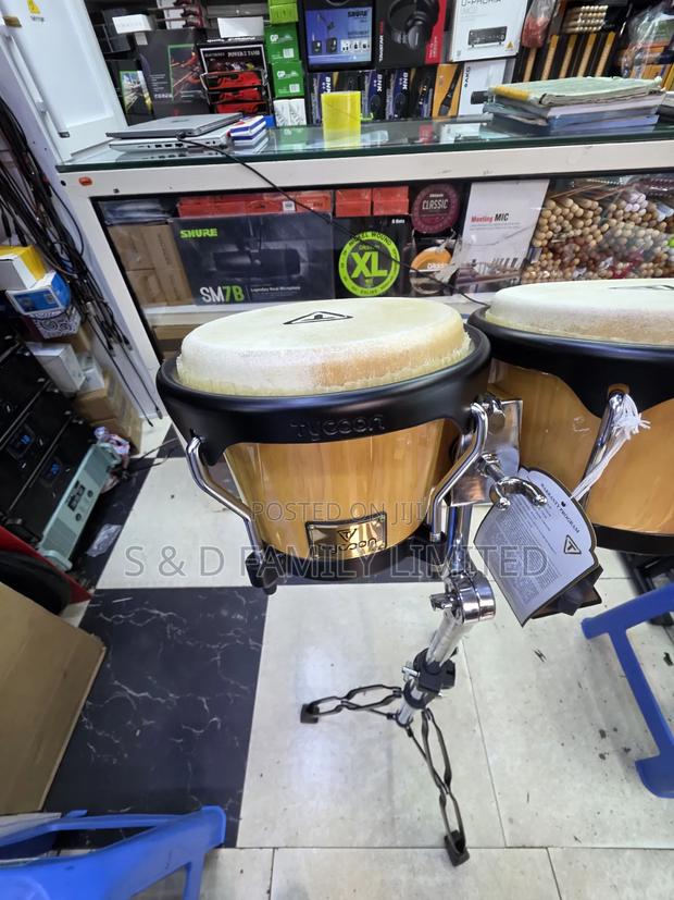 Tycoon Bongo Drums Complete With Stand - thumbnail 2