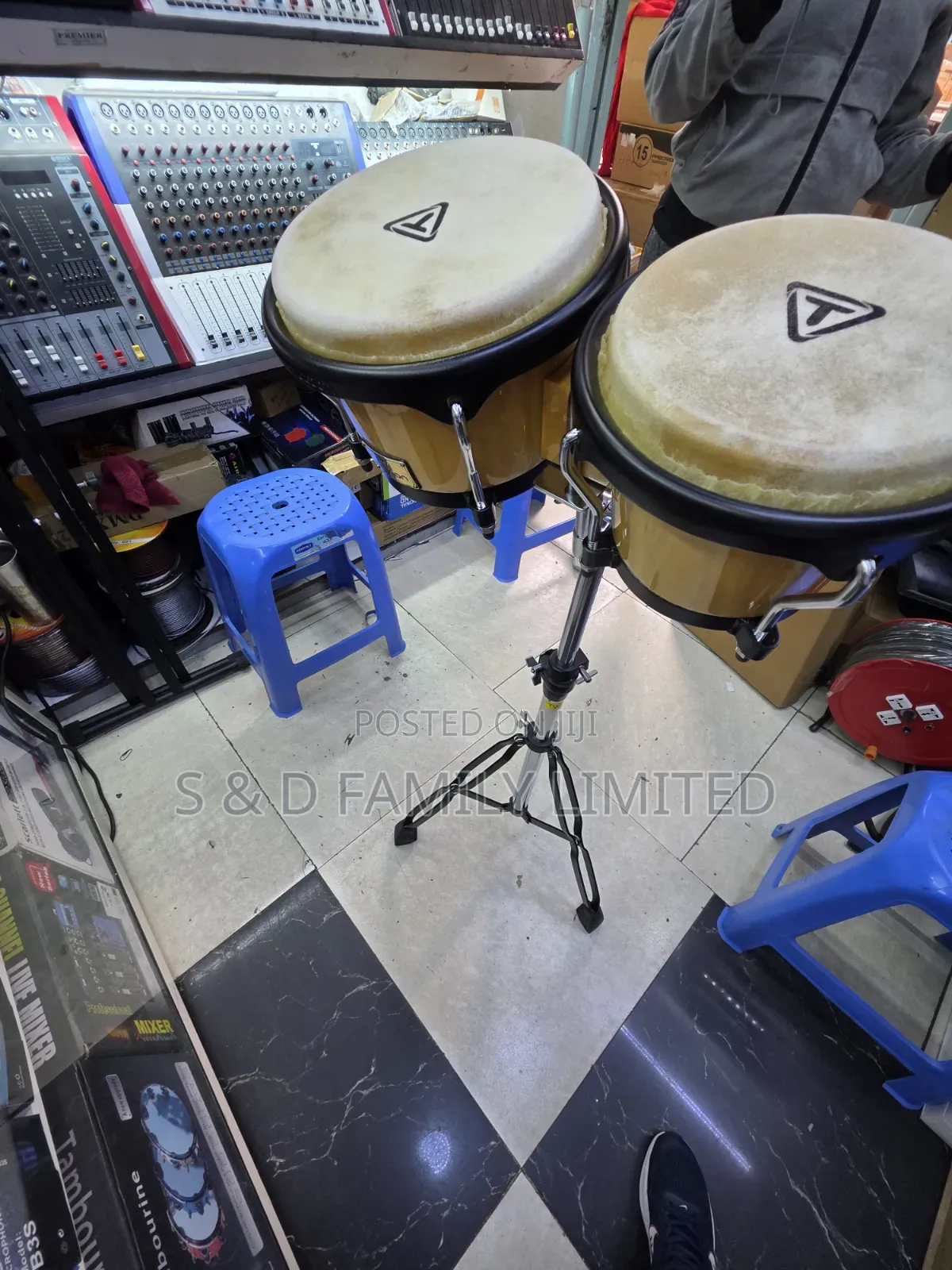 Tycoon Bongo Drums Complete With Stand