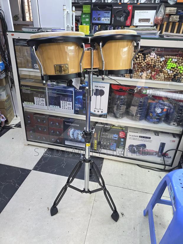 Tycoon Bongo Drums Complete With Stand - thumbnail 8