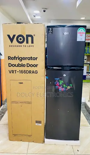 Von VRT-166drag Top Mount Freezer 166l - Grey