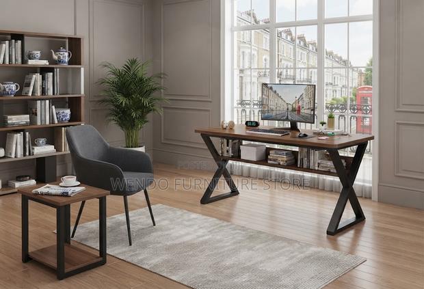 Office Desk; 140CM Home Office Laptop Tables - thumbnail 4