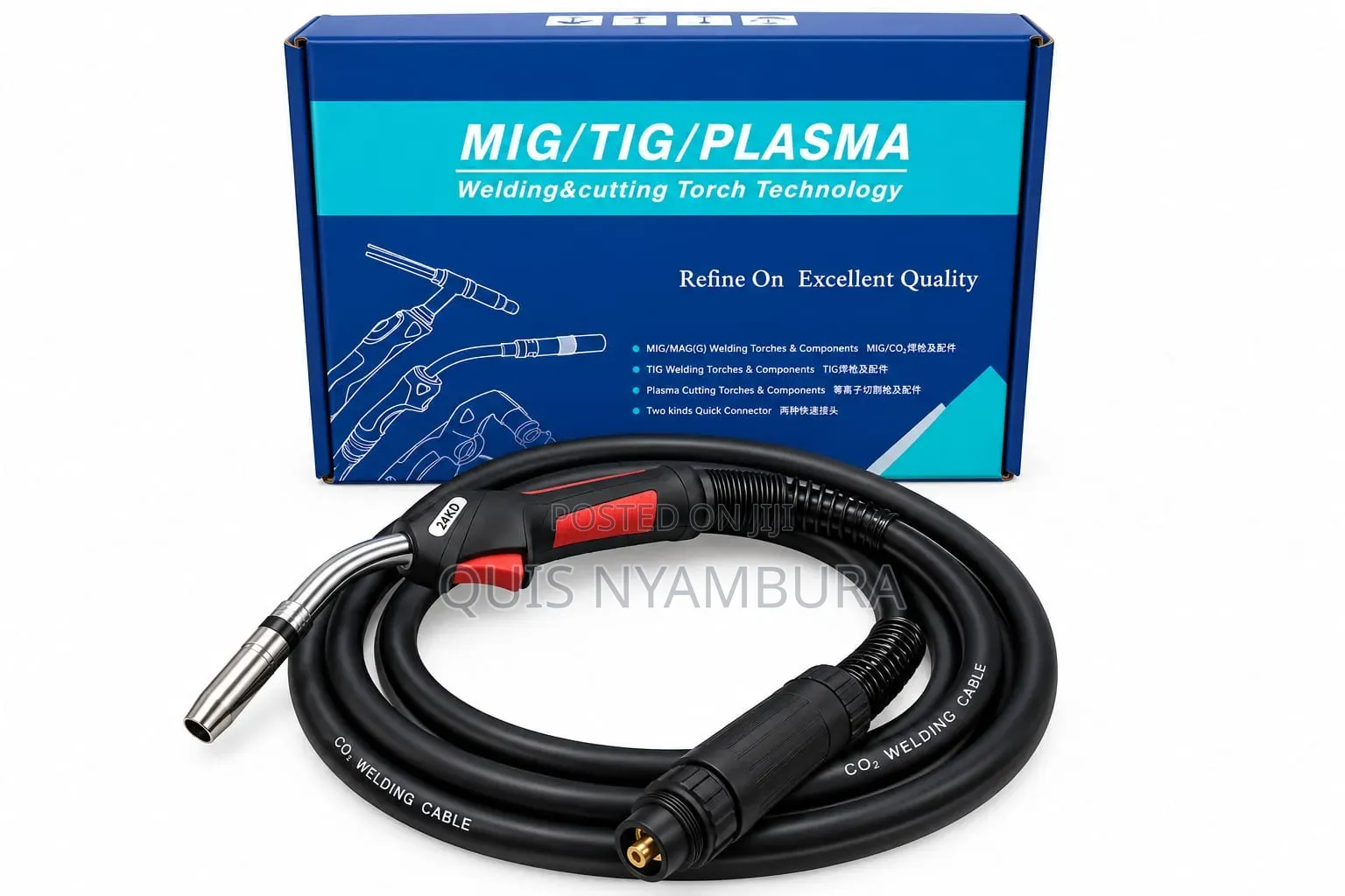 MIG TORCH 24KD Wire Diameter 0.8-1.2mm Length:4Mtrs Ratings:250A