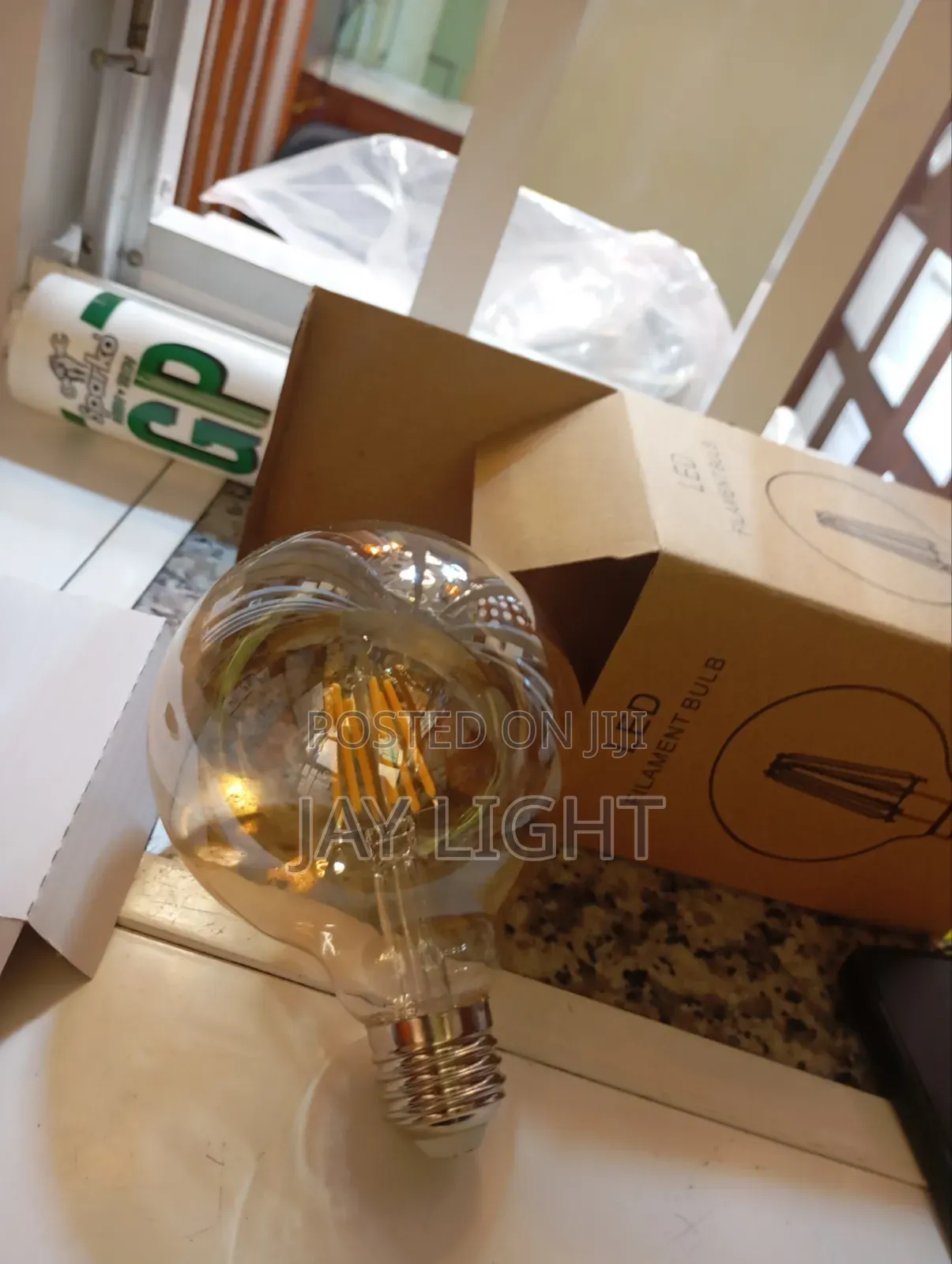 G95 Filament Bulb With Ambr Glass