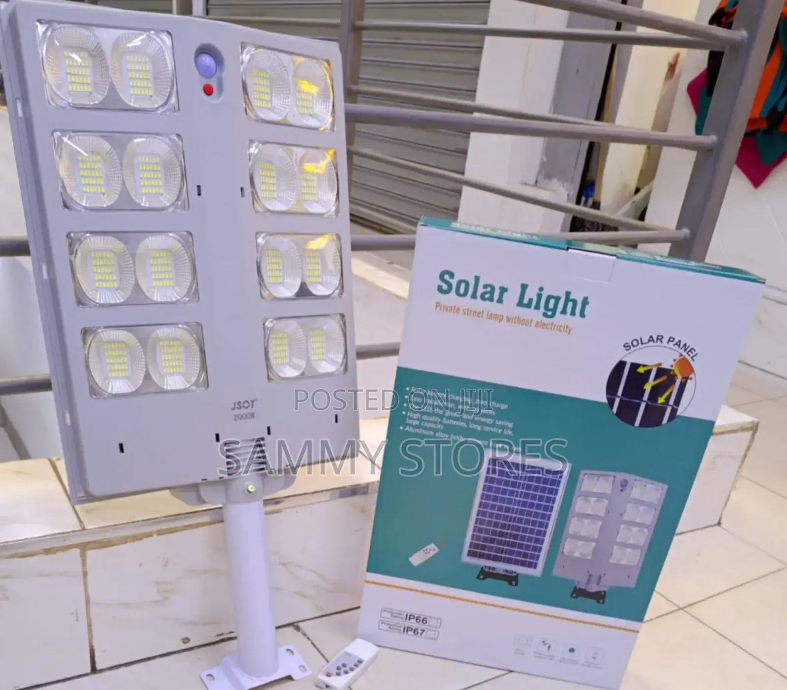 JSOT 1000W Solar Garden Compound Light
