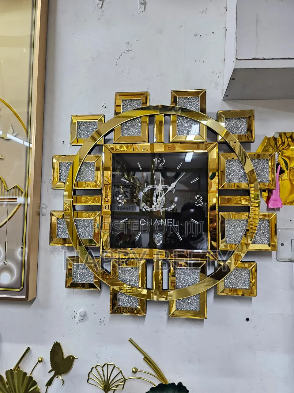 Diamond Wall Clock European Style Wall Decorative Clock