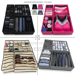 4 in 1 Undergarments Organizer, Bras, Socks, Ties Organizer