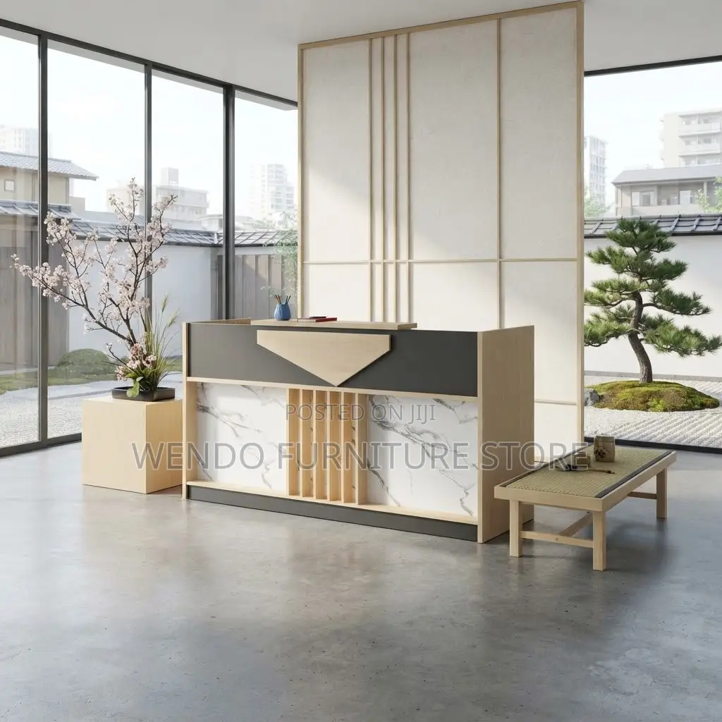 Reception Desk; 1800MM Urban Reception Desk With Spacious Drawers