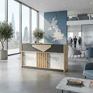 Reception Desk; 1800MM Urban Reception Desk With Spacious Drawers