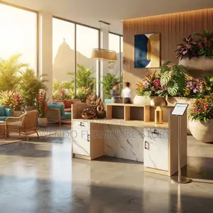 Reception Desk; 1800MM Urban Reception Desk With Spacious Drawers