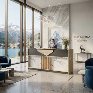 Reception Desk; 1800MM Urban Reception Desk With Spacious Drawers