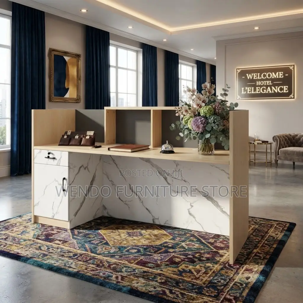 Reception Desk; 1800MM Urban Reception Desk With Spacious Drawers