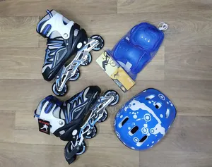 Adjustable Kids Skates Set With 7pcs Protective Gear - Kk