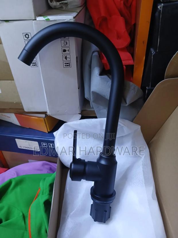 Black Kitchen Mixer Tap - main view