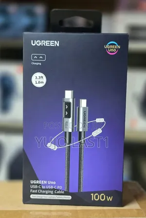 Ugreen L502 100w USB C Cable 3m Abs Braided (Black)