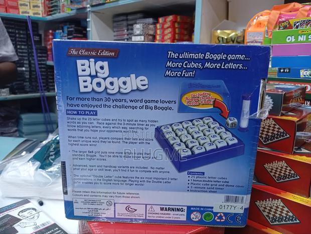BIG BOGGLE Classic Word-Search Game With Extra-Large Letter Cubes - thumbnail 2