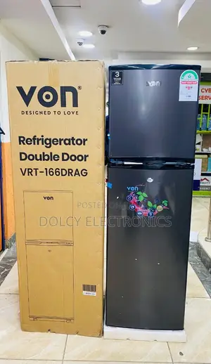 Von 166L Double Door VRT-166Drag Fridge