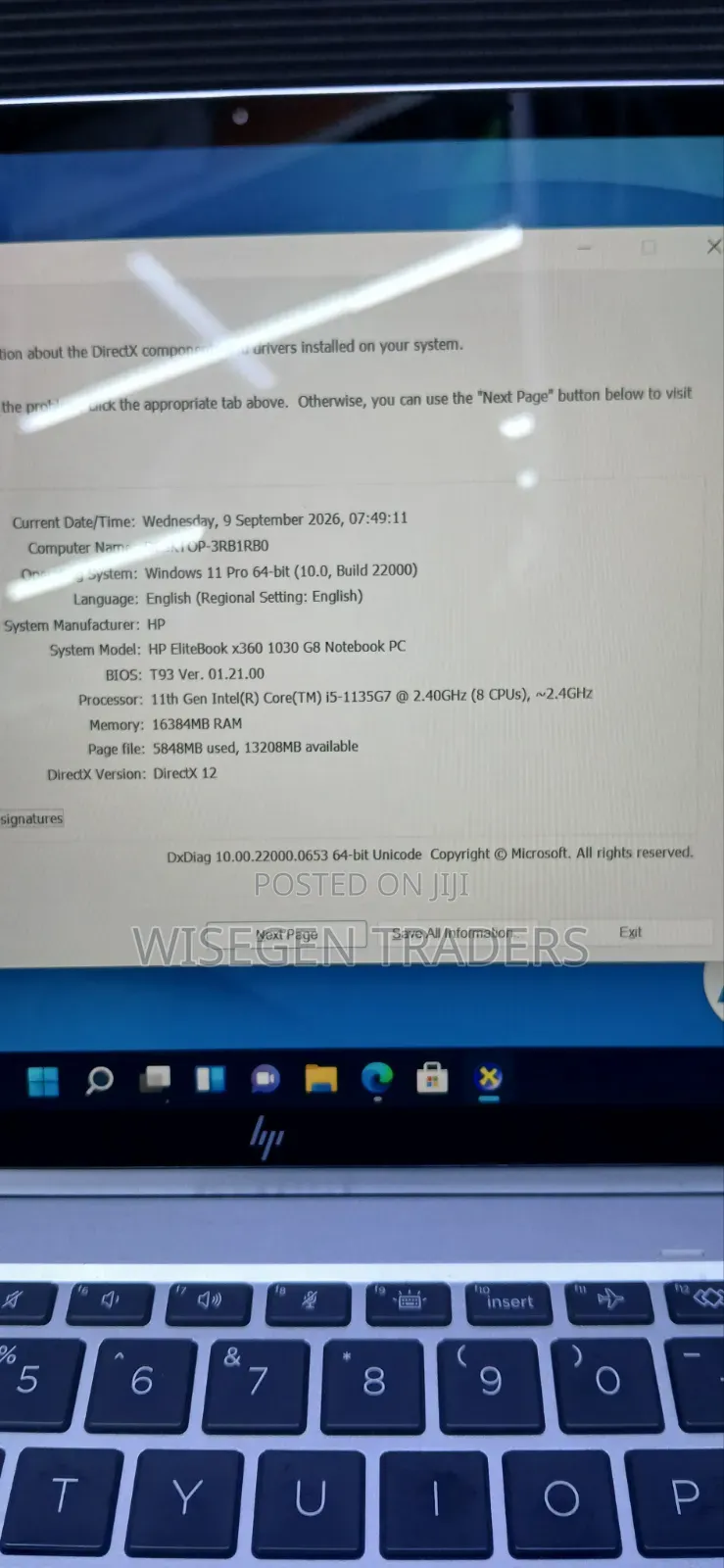 Laptop HP EliteBook x360 1030 G8 16GB Intel Core i5 SSD 512GB