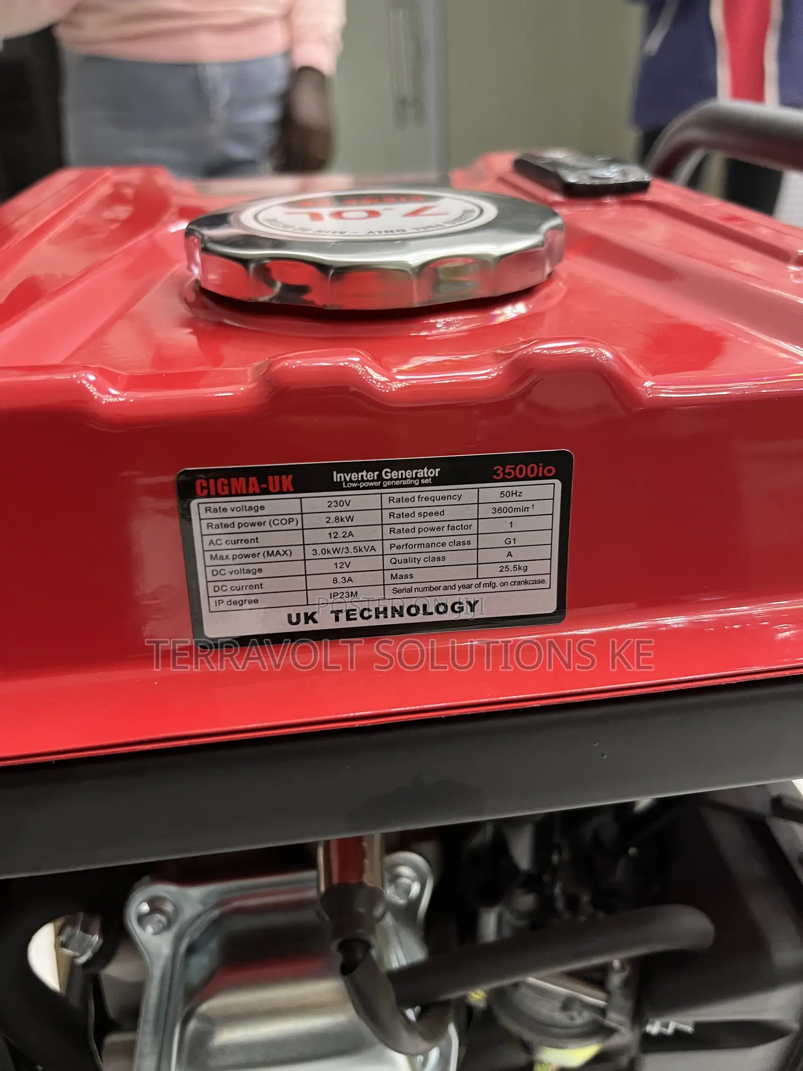 Cigma-Uk 3500io 3.5kVA Portable Inverter Generator
