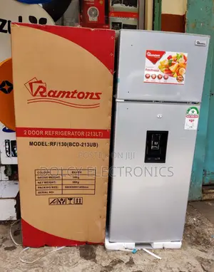 Ramtons Rf/130- 213l 2 Door Direct Cool Fridge+ Dispenser