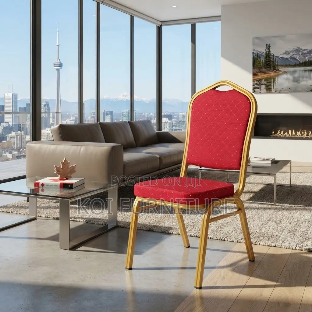Office Chairs; Red Armless Office Church Events Imported Chairs