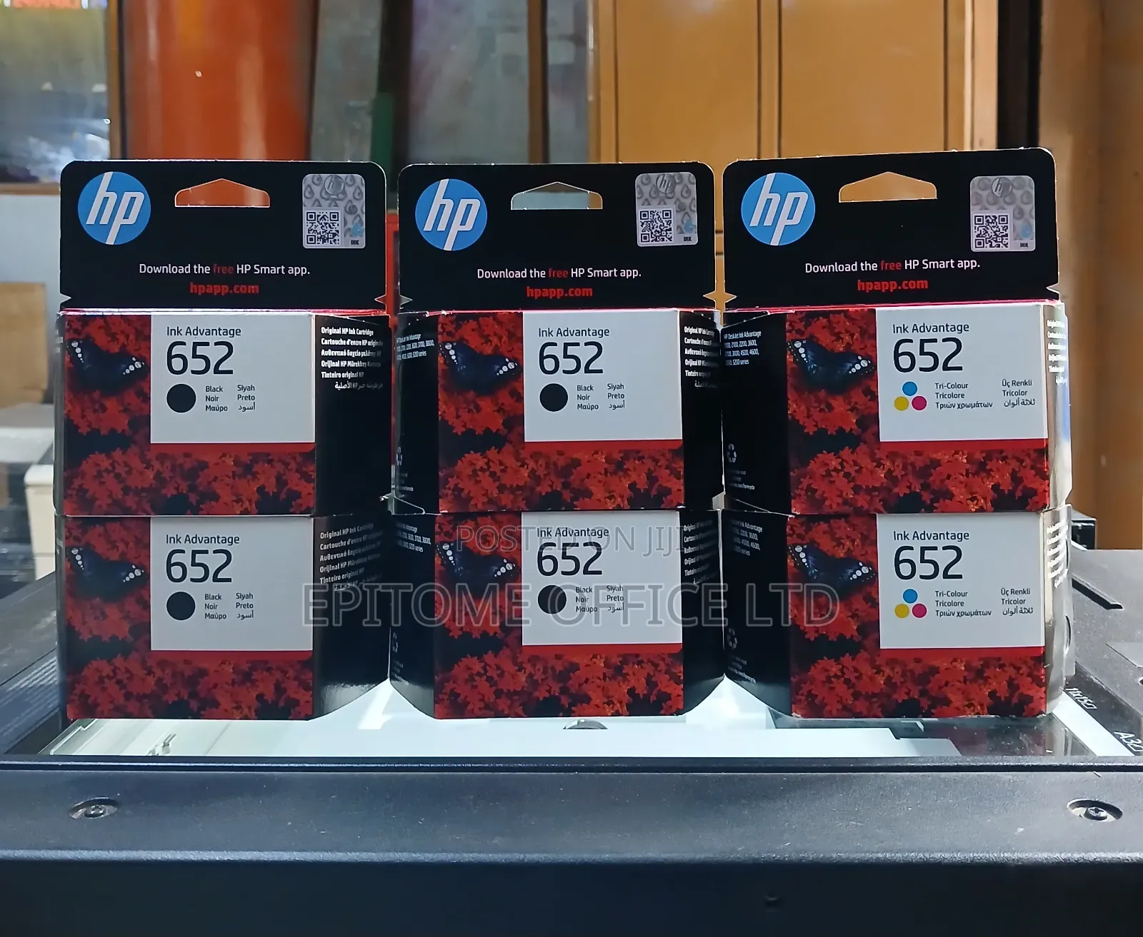 Unopened HP 652 Cartridges